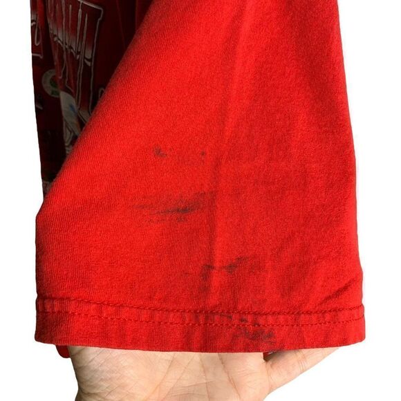 Vintage Y2K Rose Bowl Crewneck T Shirt XL Red Nebraska Huskers Miami Canes NCAA - Picture 7 of 8